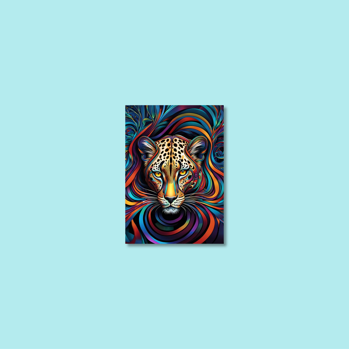 ABSTRACT LEOPARD **UNFRAMED ART PRINT**