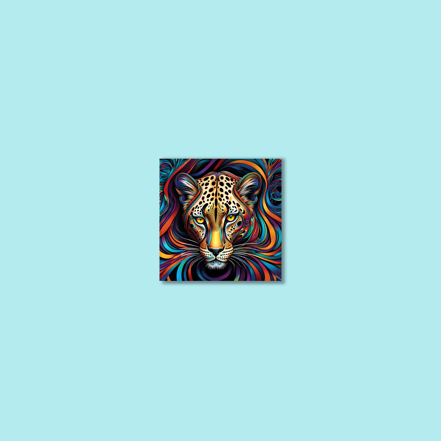 ABSTRACT LEOPARD **UNFRAMED ART PRINT**