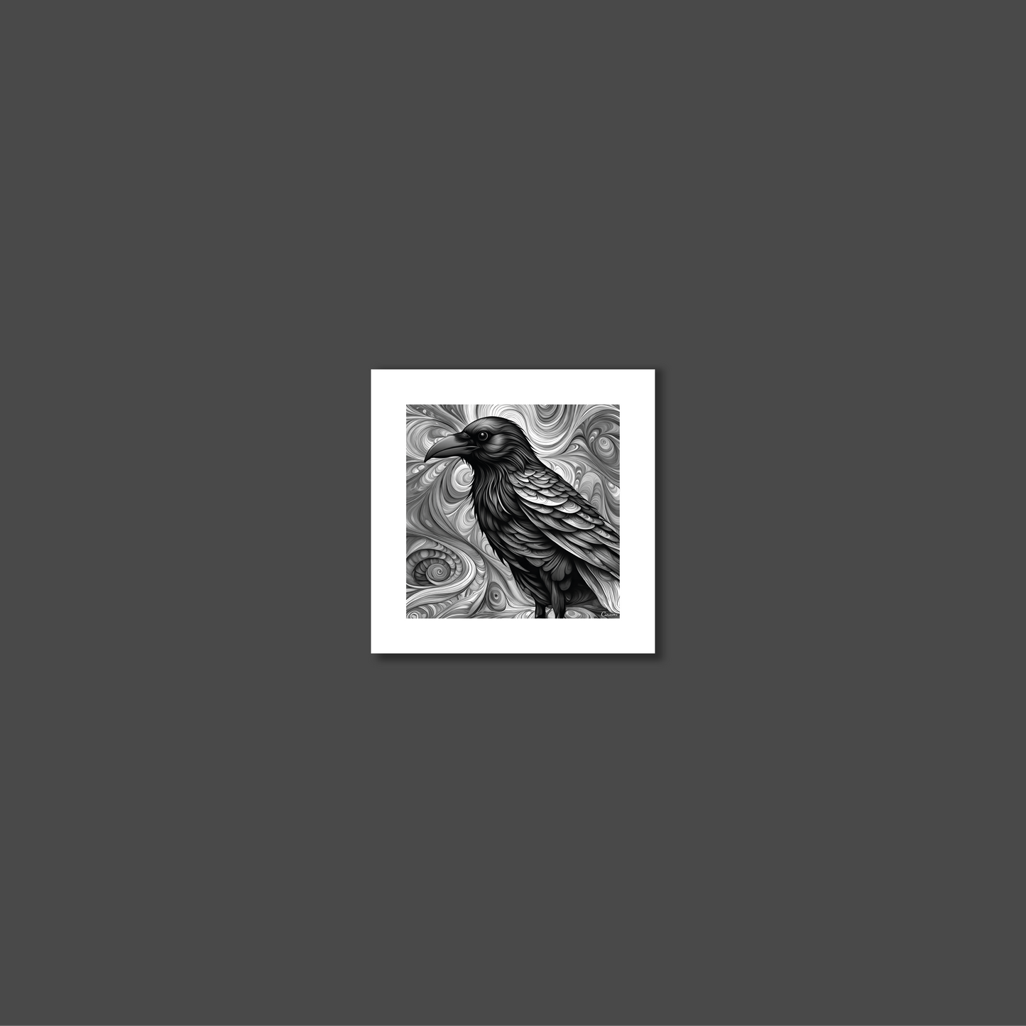 ABSTRACT CROW **UNFRAMED ART PRINT**