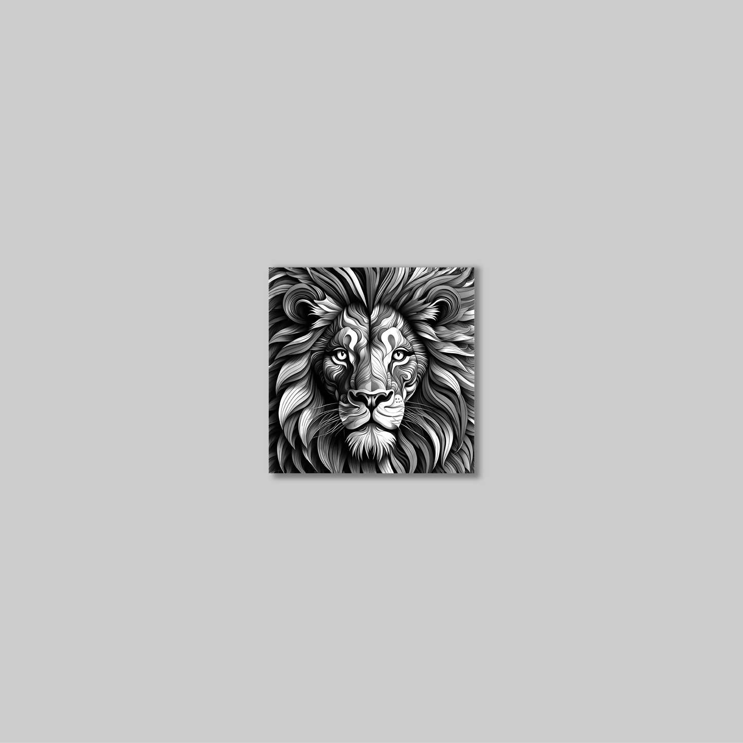 ABSTRACT LION **UNFRAMED ART PRINT**
