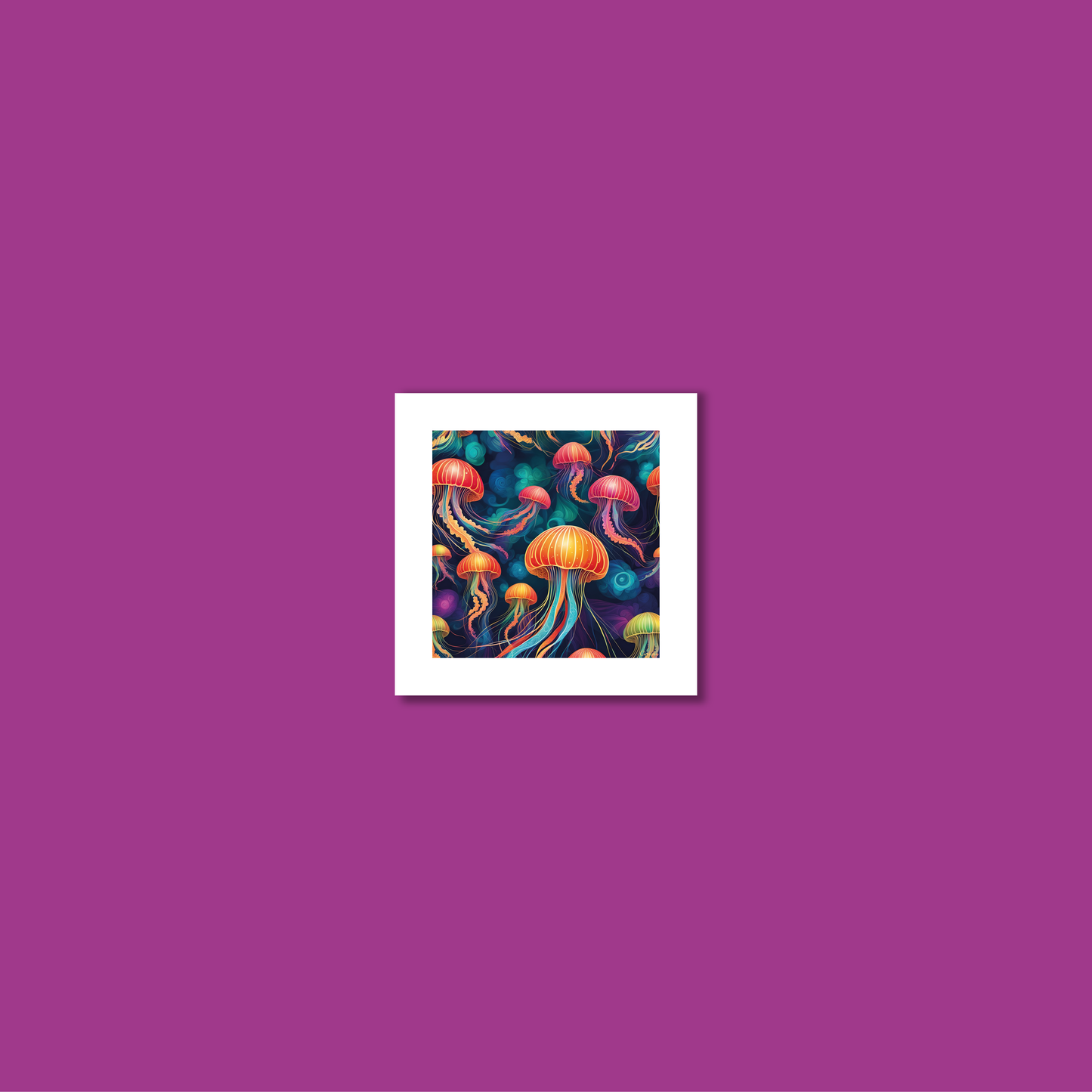 ABSTRACT JELLYFISH **UNFRAMED ART PRINT**