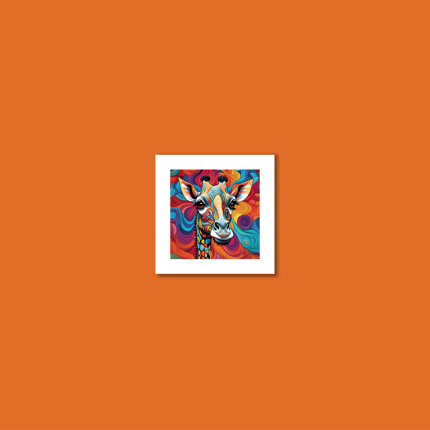 ABSTRACT GIRAFFE **UNFRAMED ART PRINT**