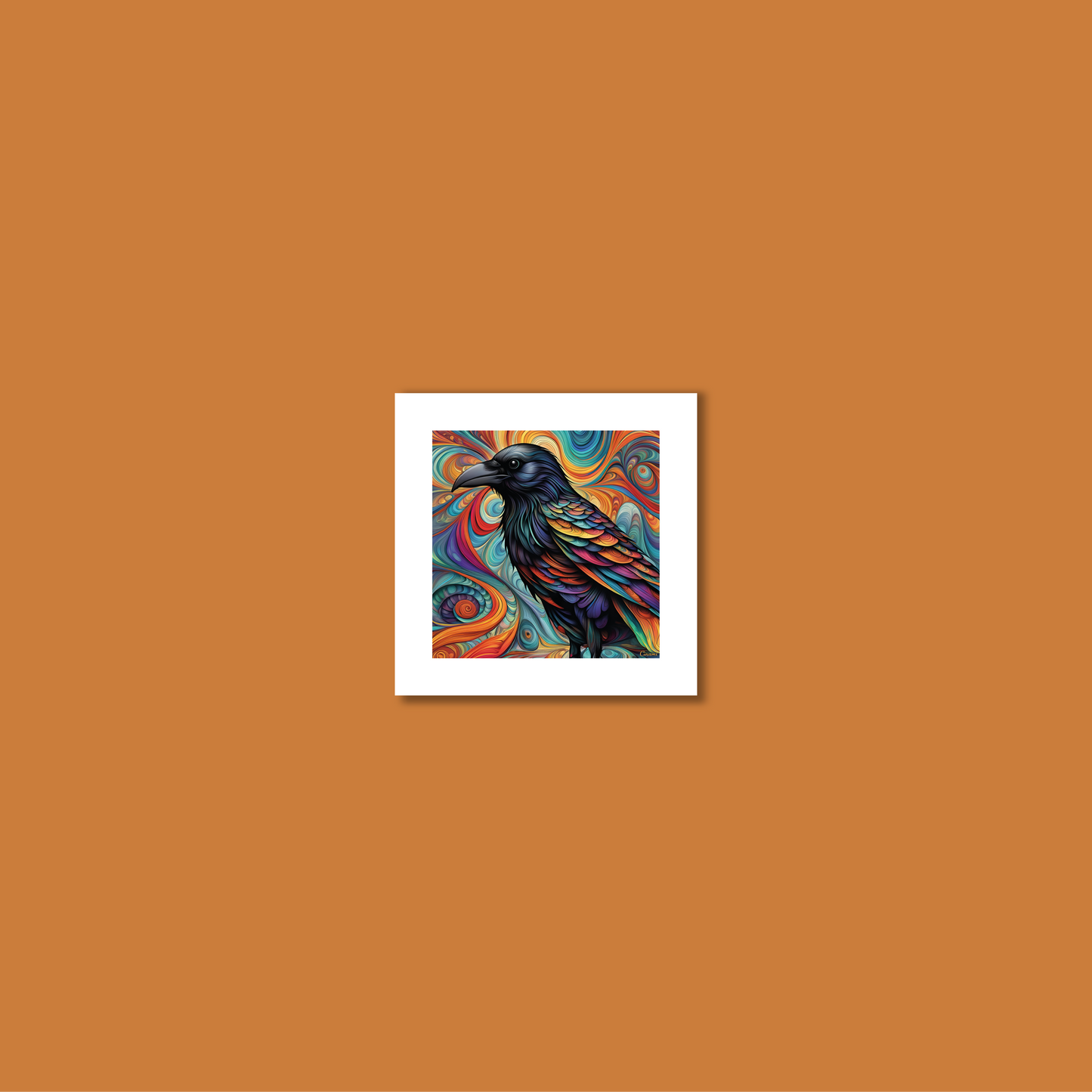 ABSTRACT CROW **UNFRAMED ART PRINT**