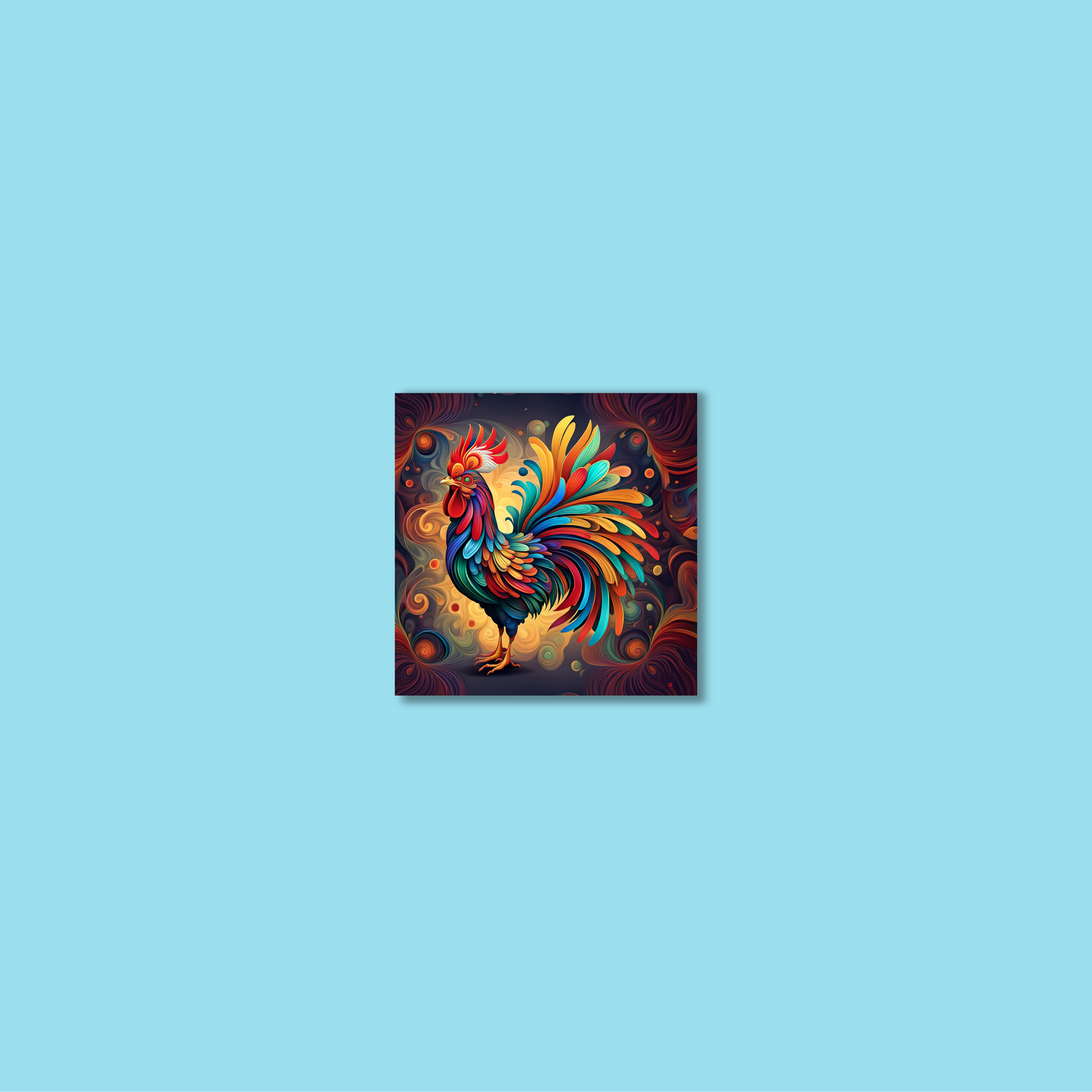 ABSTRACT COCKEREL **UNFRAMED ART PRINT**