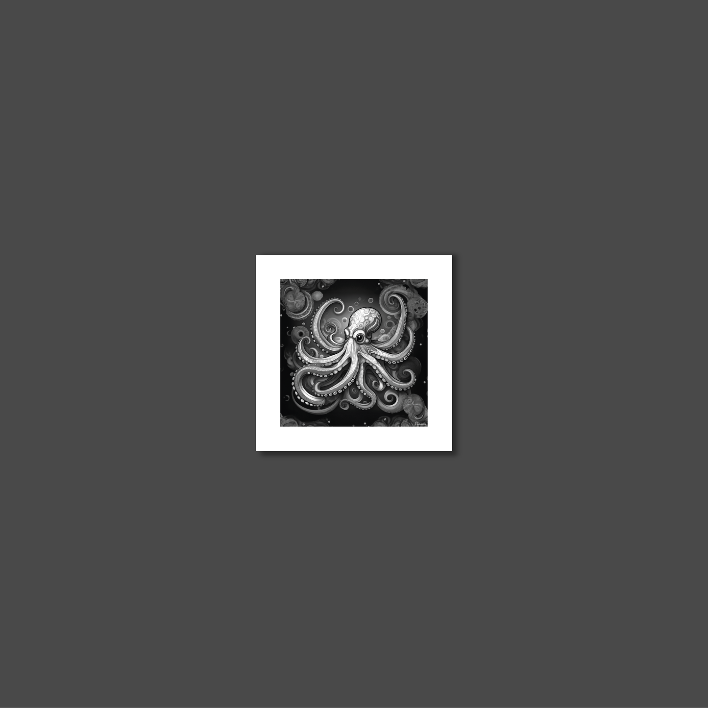 ABSTRACT OCTOPUS **UNFRAMED ART PRINT**