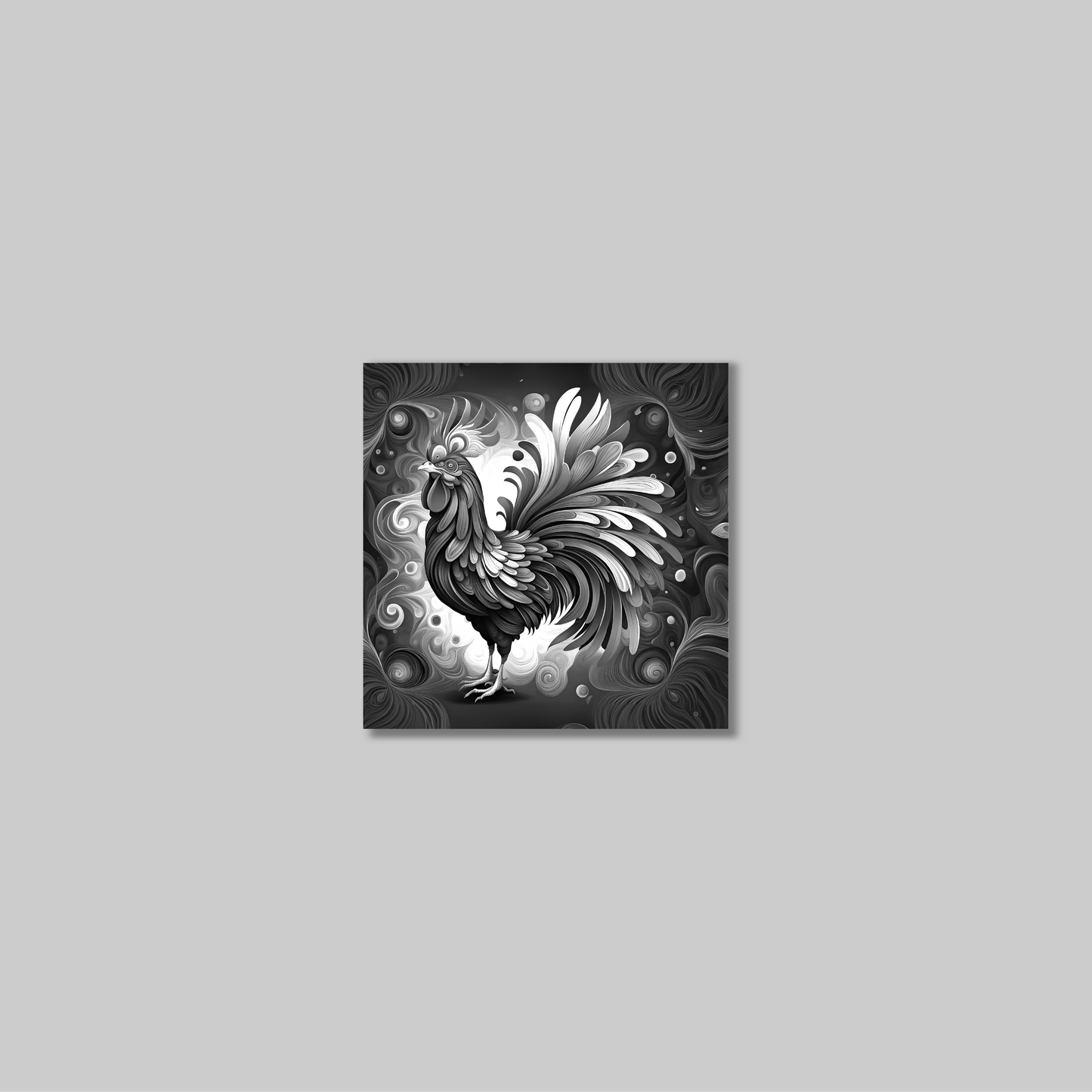 ABSTRACT COCKEREL **UNFRAMED ART PRINT**