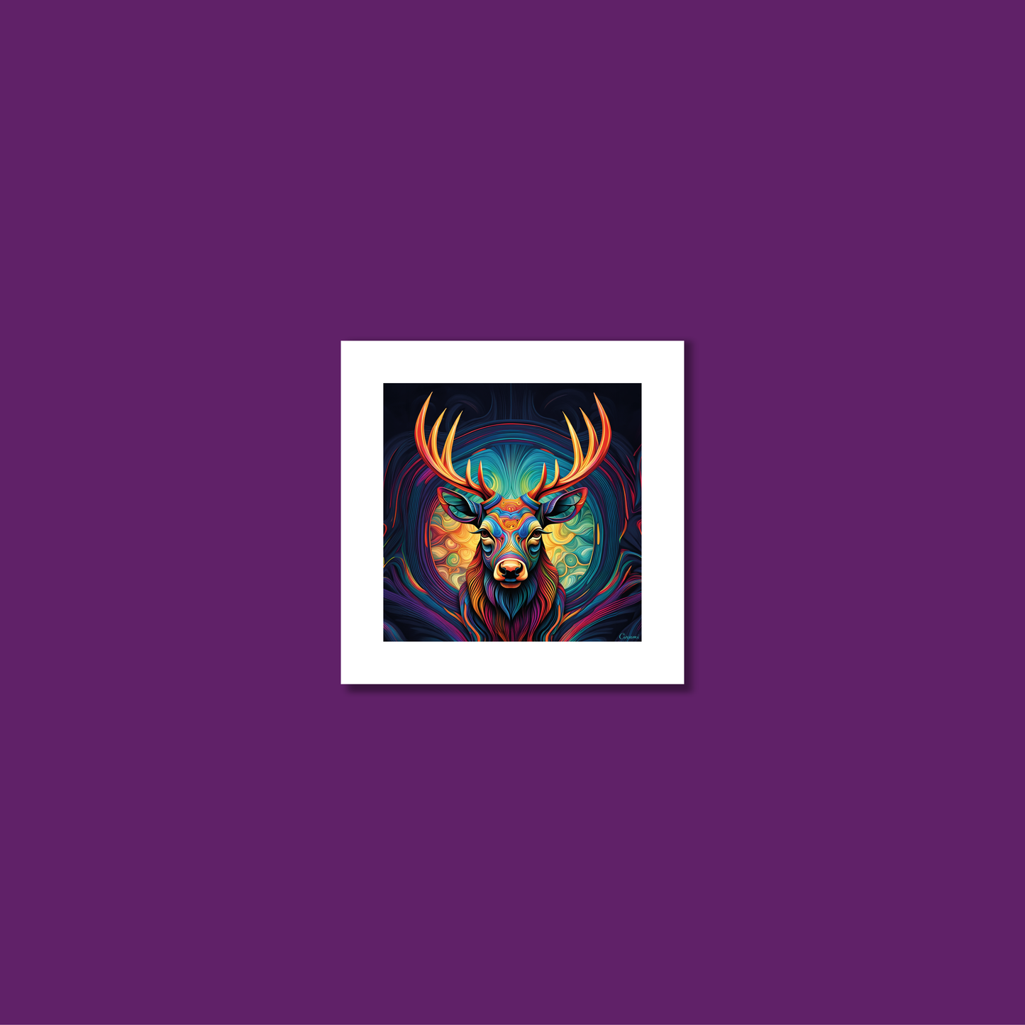 ABSTRACT STAG **UNFRAMED ART PRINT**