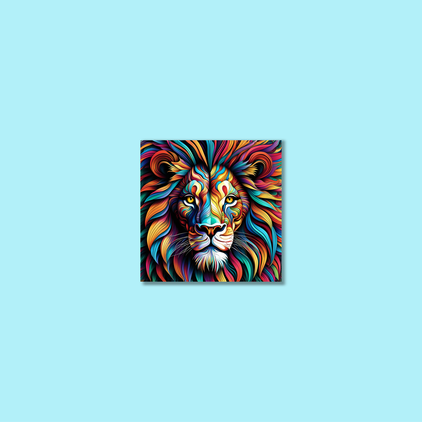 ABSTRACT LION **UNFRAMED ART PRINT**