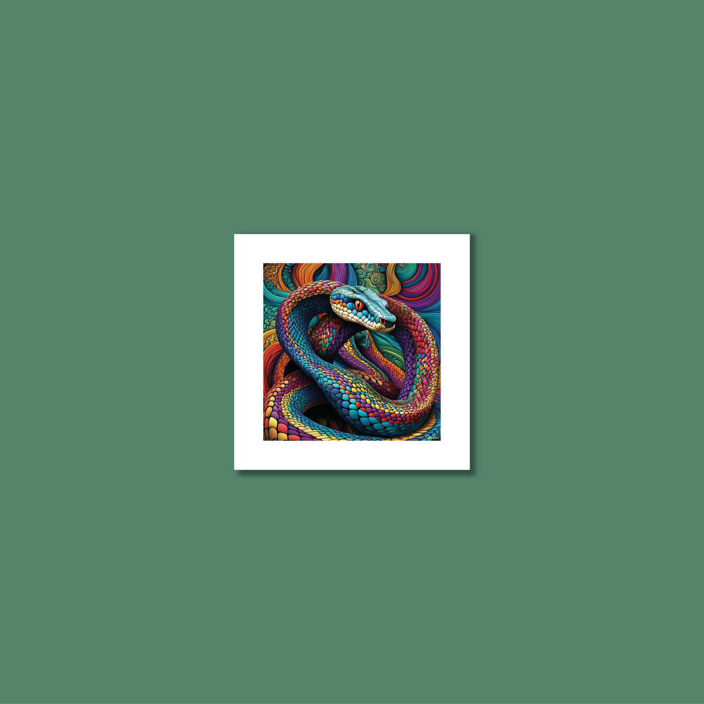 ABSTRACT COBRA **UNFRAMED ART PRINT**
