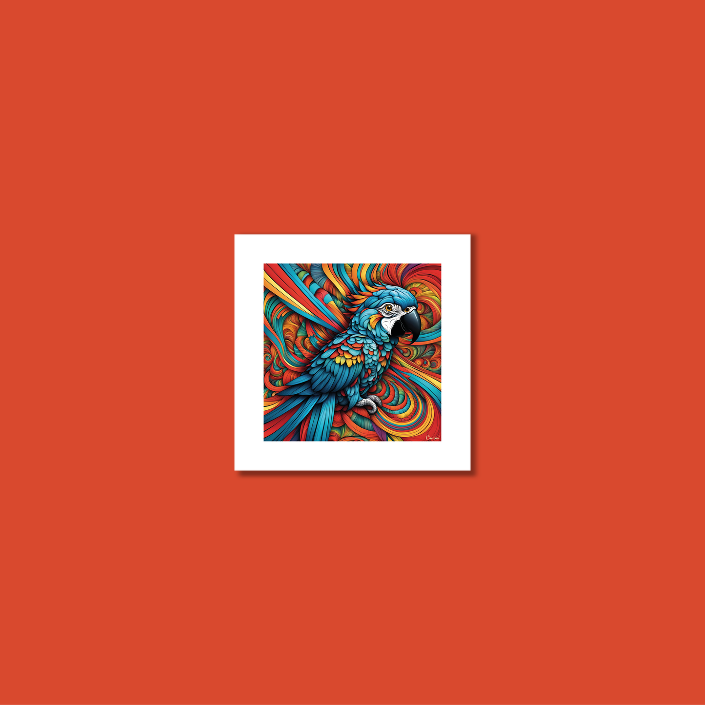 ABSTRACT PARROT **UNFRAMED ART PRINT**