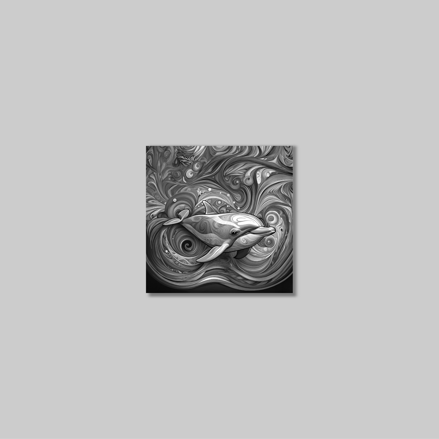 ABSTRACT DOLPHIN **UNFRAMED ART PRINT**