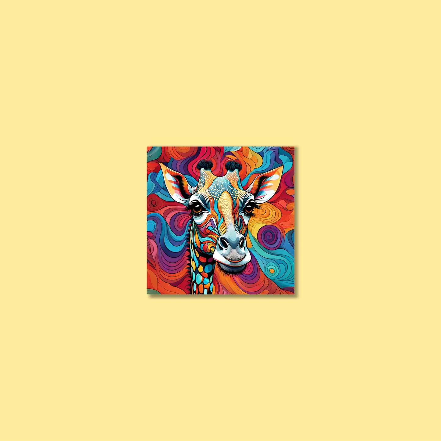 ABSTRACT GIRAFFE **UNFRAMED ART PRINT**
