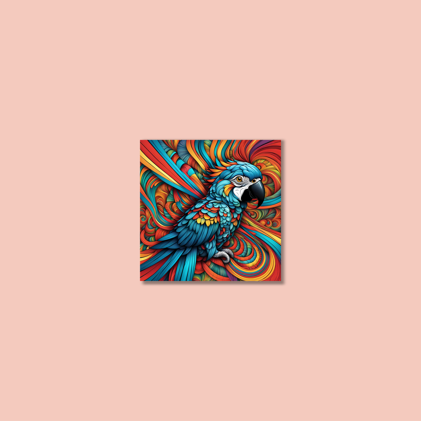 ABSTRACT PARROT **UNFRAMED ART PRINT**