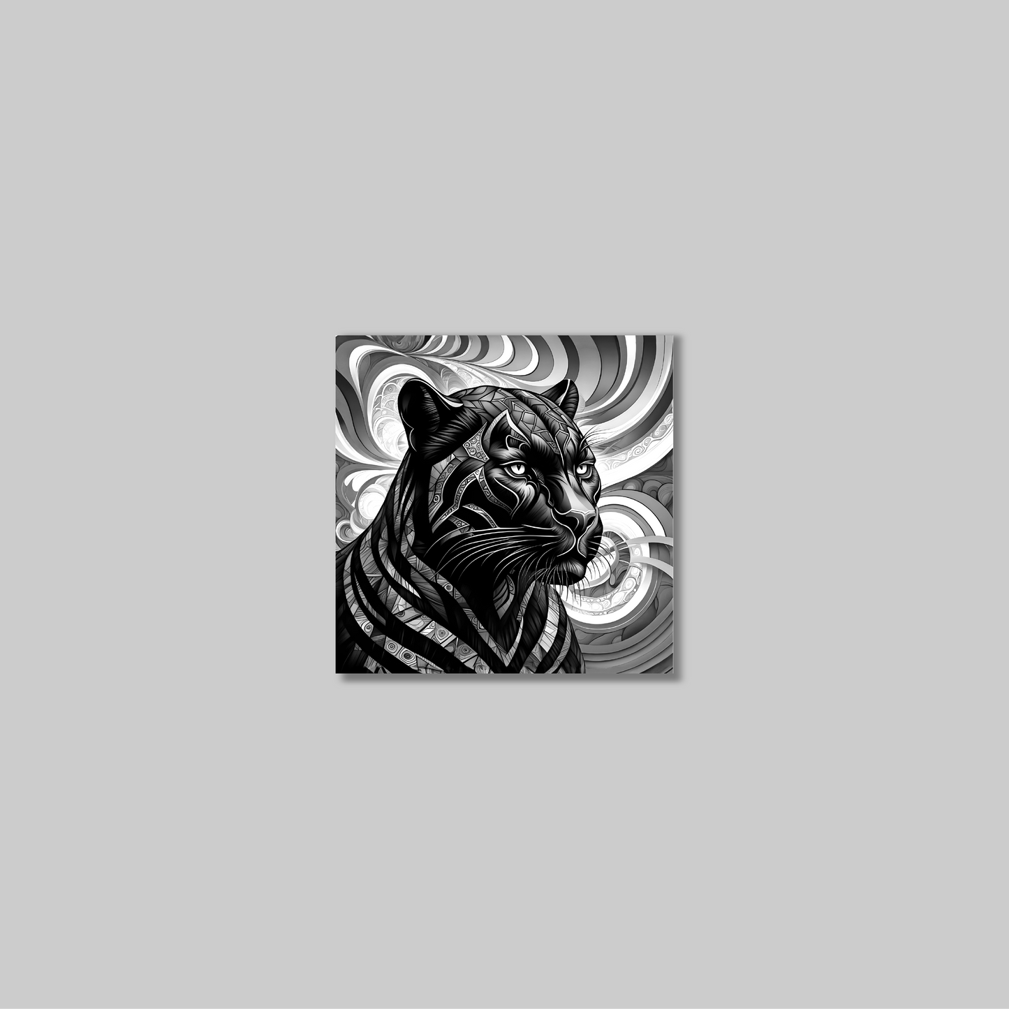 ABSTRACT BLACK PANTHER **UNFRAMED ART PRINT**