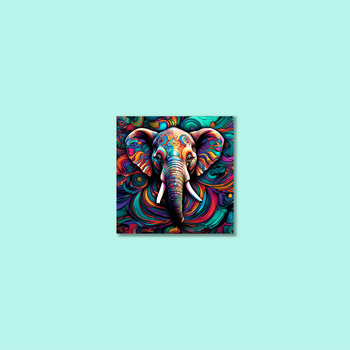 ABSTRACT ELEPHANT **UNFRAMED ART PRINT**