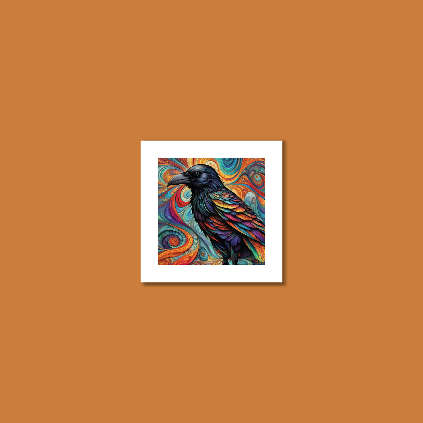 ABSTRACT CROW **UNFRAMED ART PRINT**