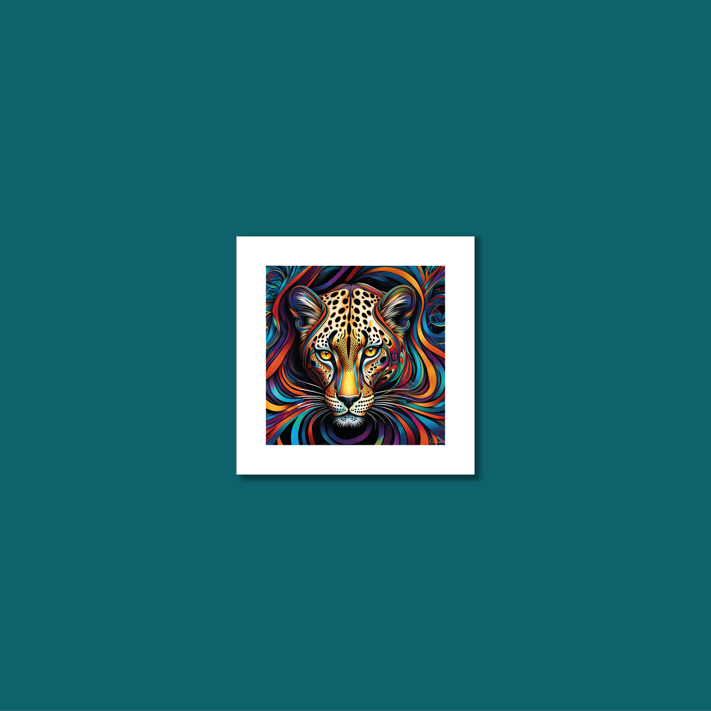 ABSTRACT LEOPARD **UNFRAMED ART PRINT**