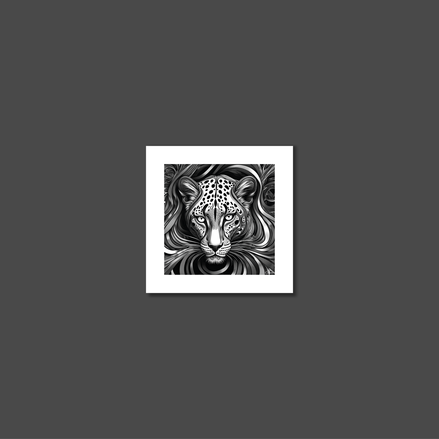 ABSTRACT LEOPARD **UNFRAMED ART PRINT**