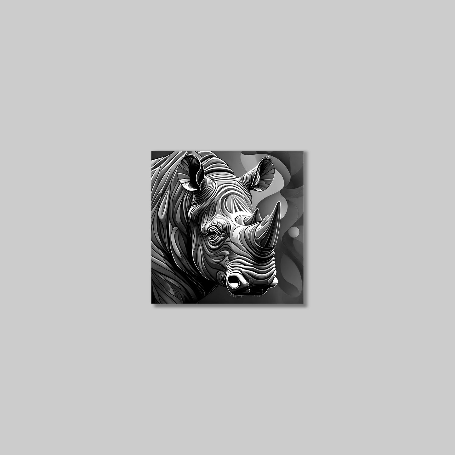 ABSTRACT RHINO **UNFRAMED ART PRINT**