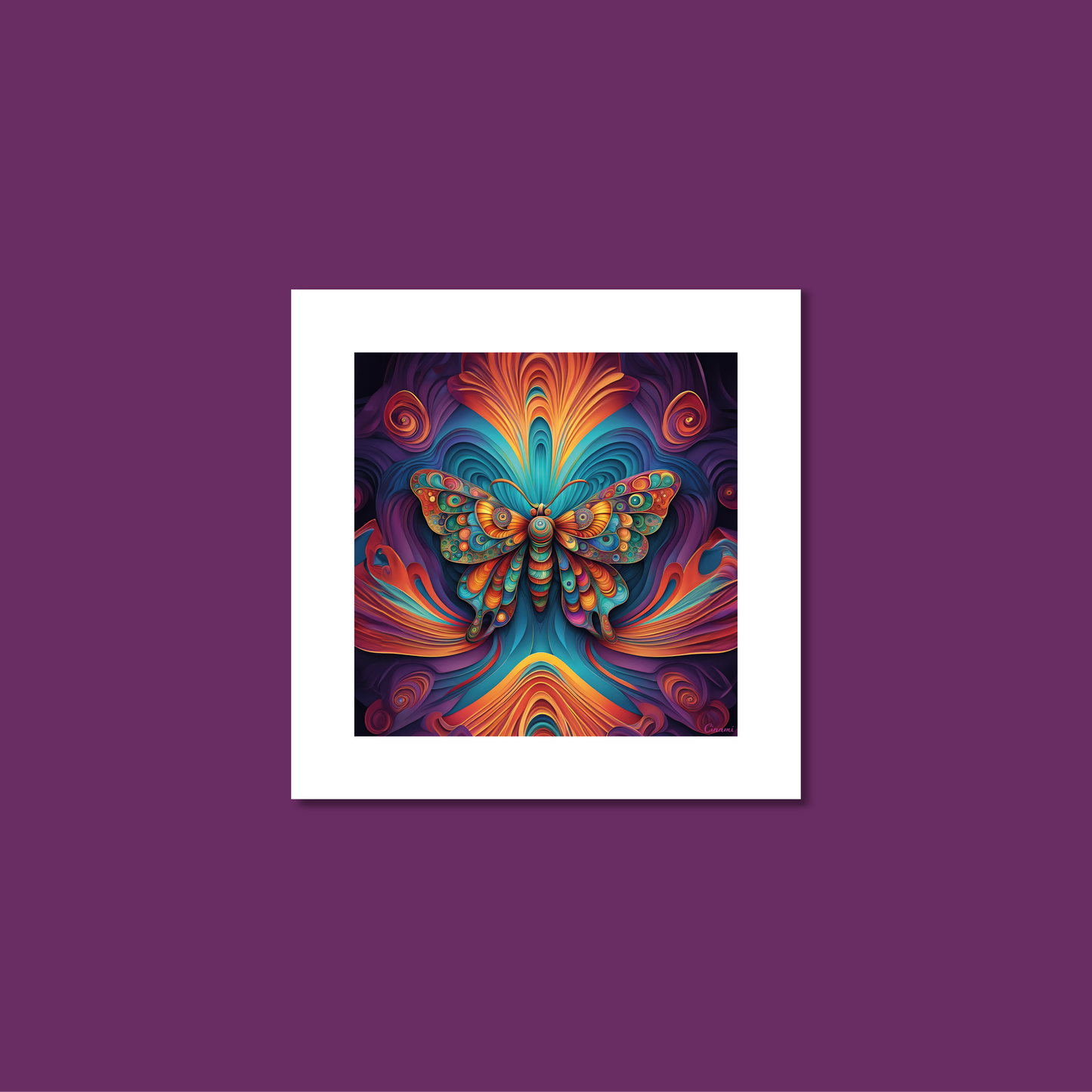ABSTRACT BUTTERFLY **UNFRAMED ART PRINT**
