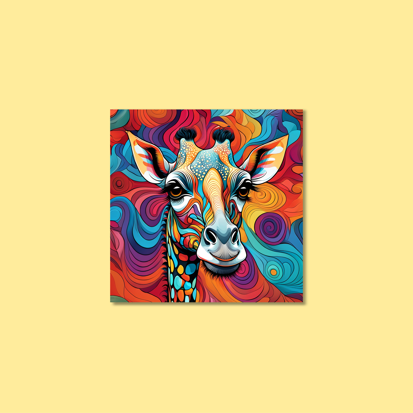 ABSTRACT GIRAFFE **UNFRAMED ART PRINT**