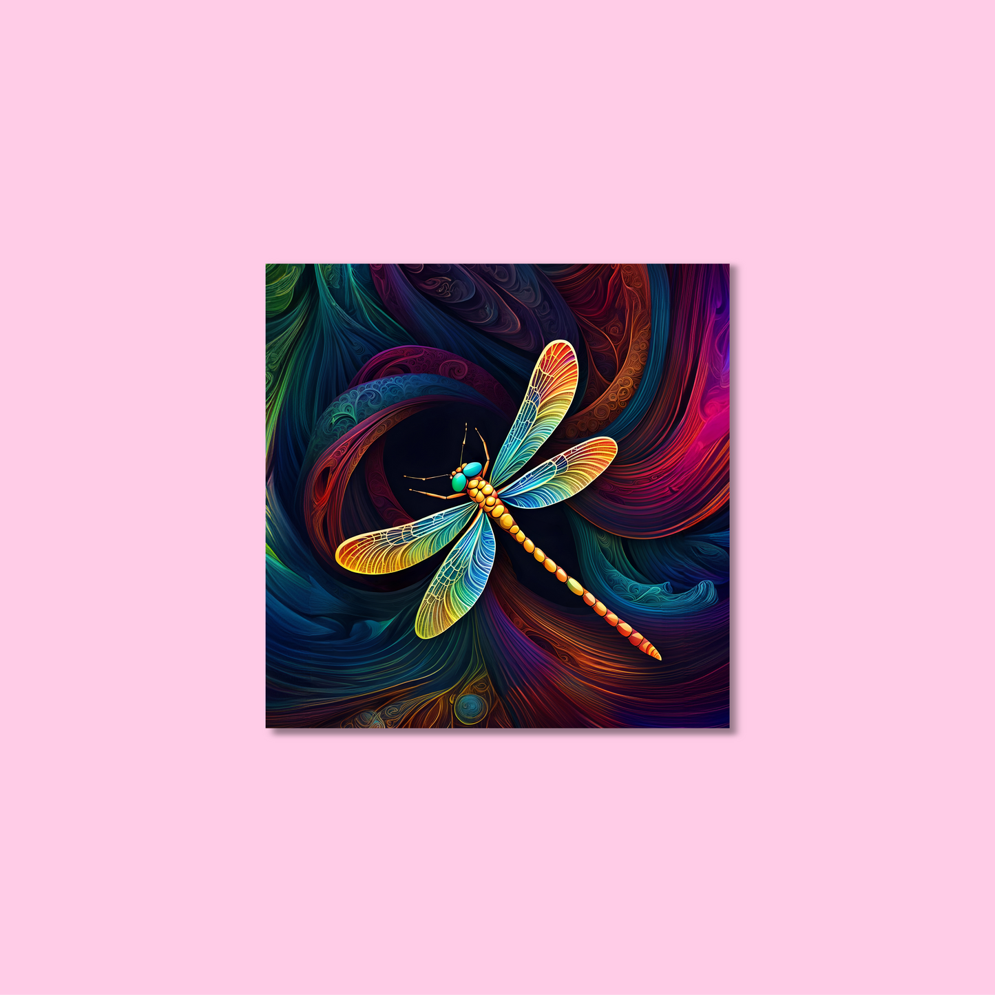 ABSTRACT DRAGONFLY **UNFRAMED ART PRINT**