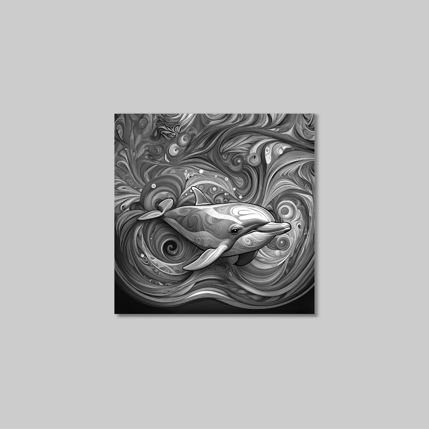 ABSTRACT DOLPHIN **UNFRAMED ART PRINT**