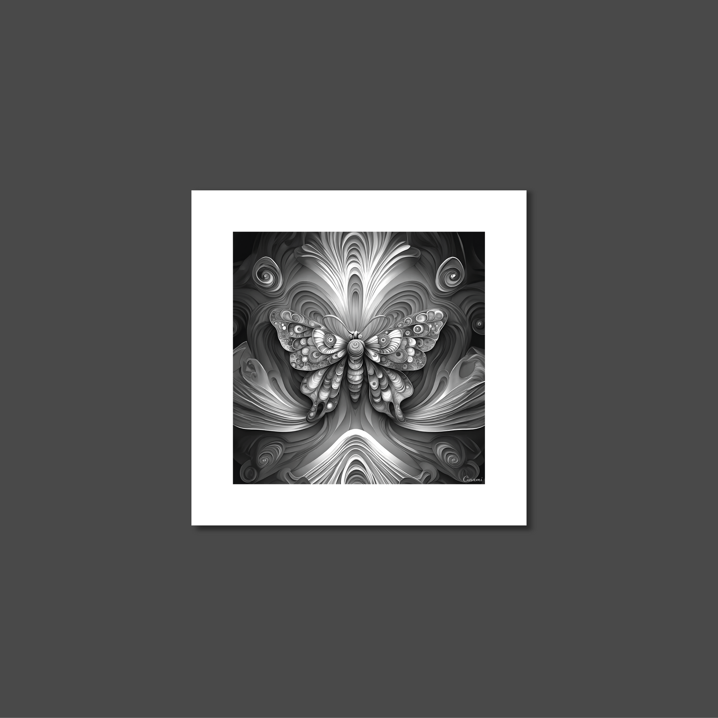 ABSTRACT BUTTERFLY **UNFRAMED ART PRINT**