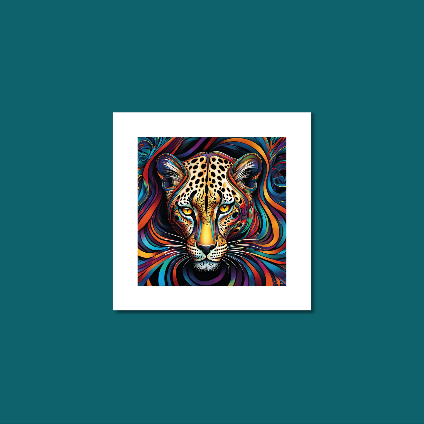 ABSTRACT LEOPARD **UNFRAMED ART PRINT**