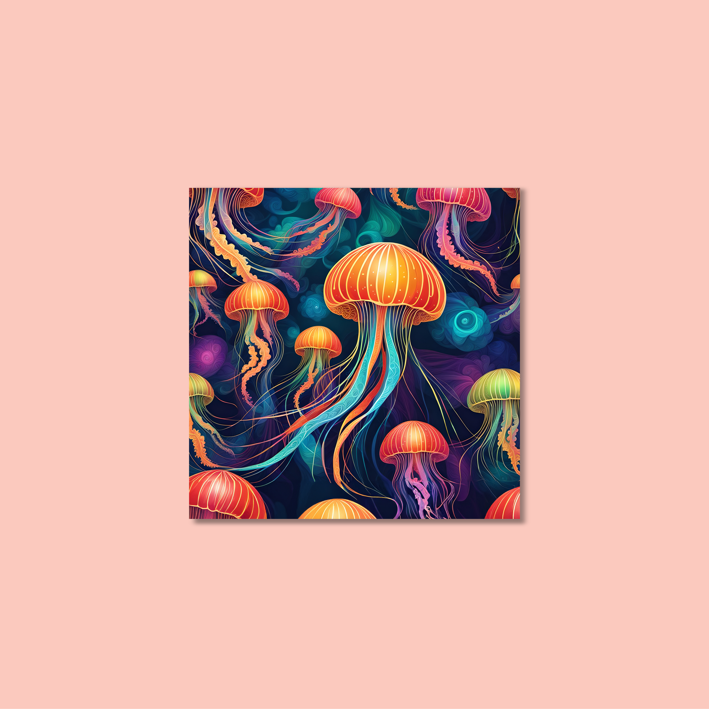ABSTRACT JELLYFISH **UNFRAMED ART PRINT**