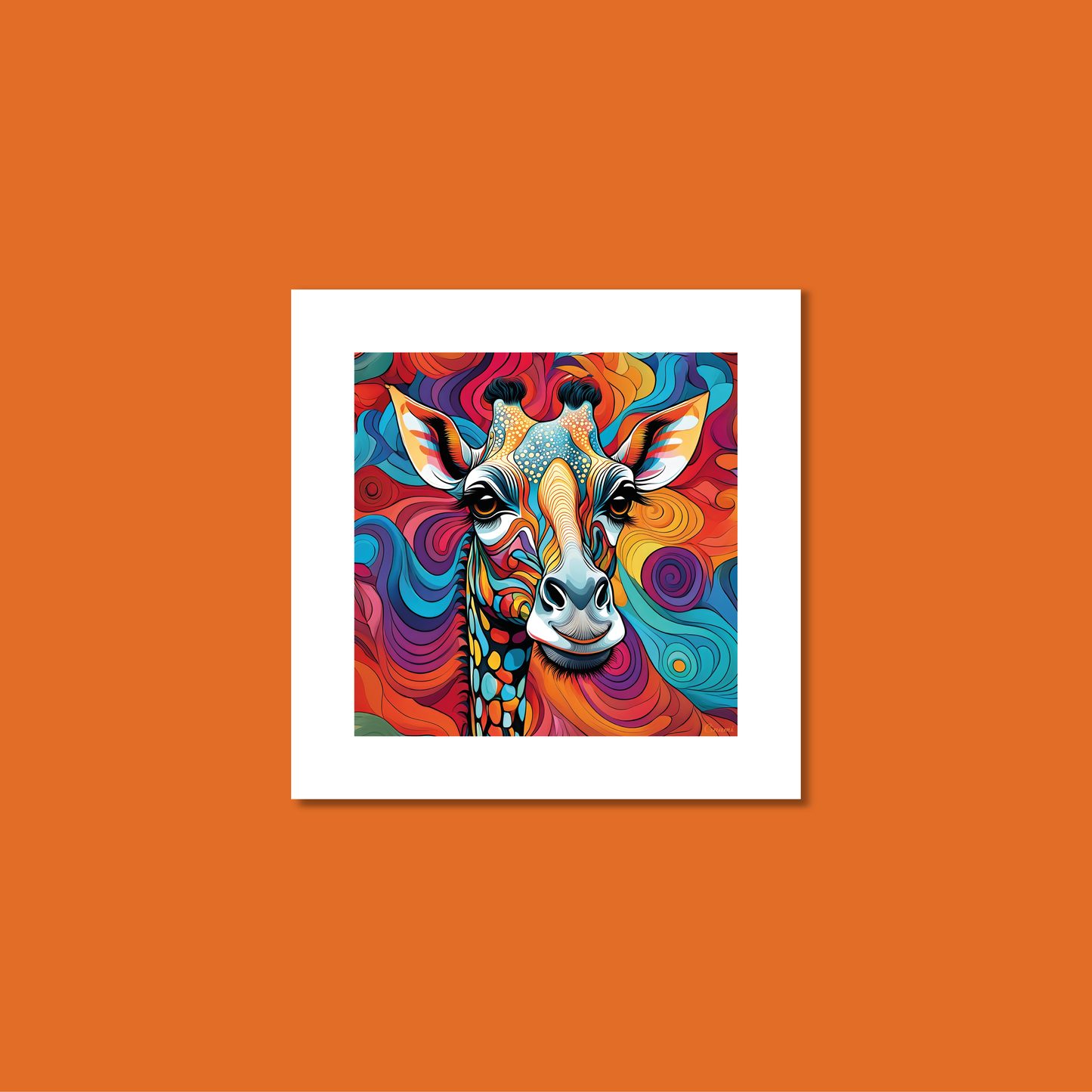 ABSTRACT GIRAFFE **UNFRAMED ART PRINT**