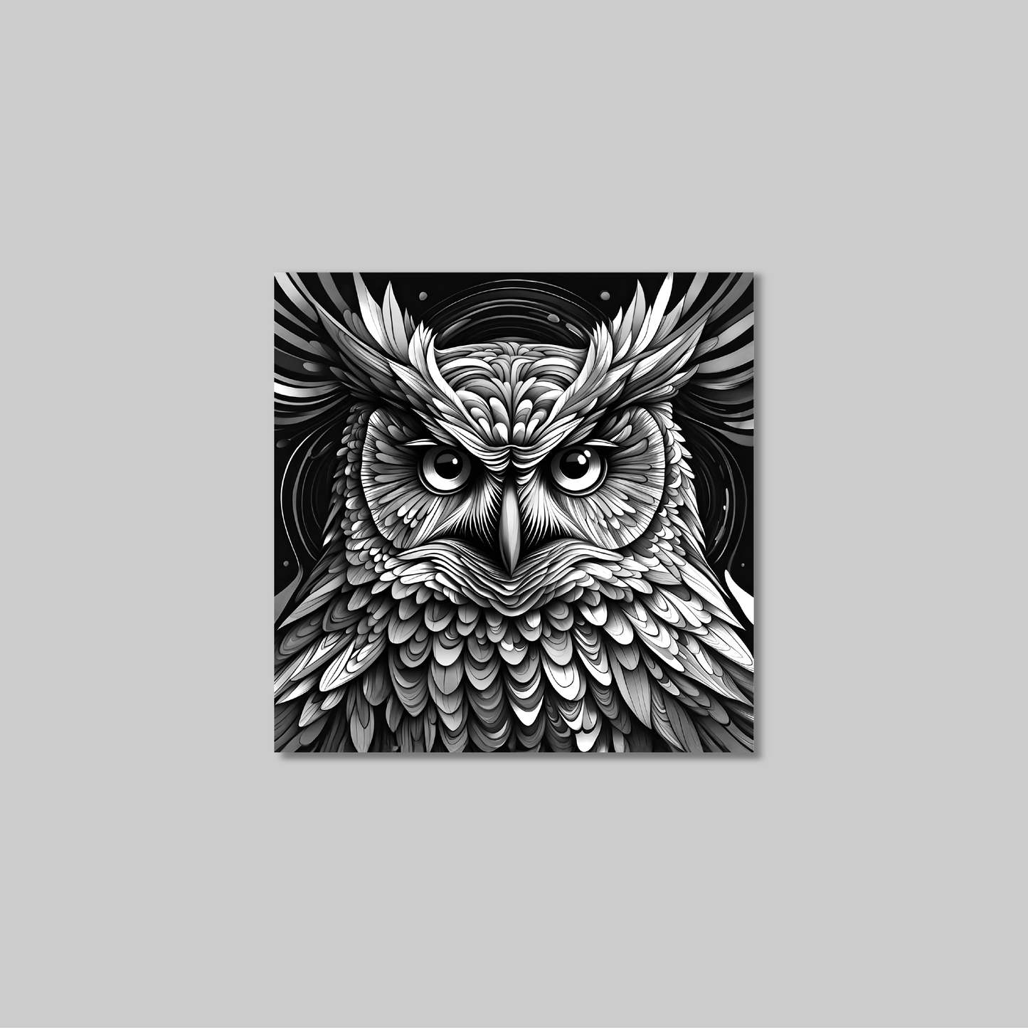 ABSTRACT OWL **UNFRAMED ART PRINT**