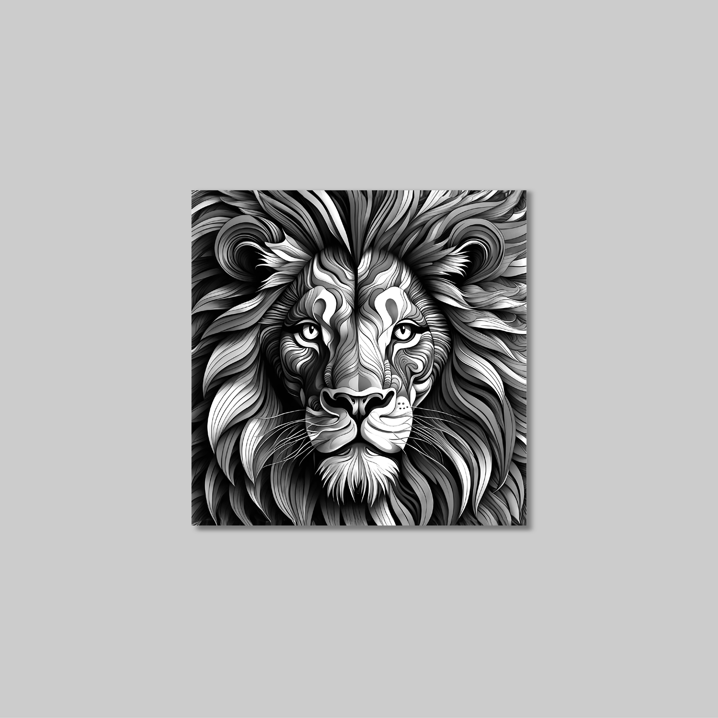 ABSTRACT LION **UNFRAMED ART PRINT**