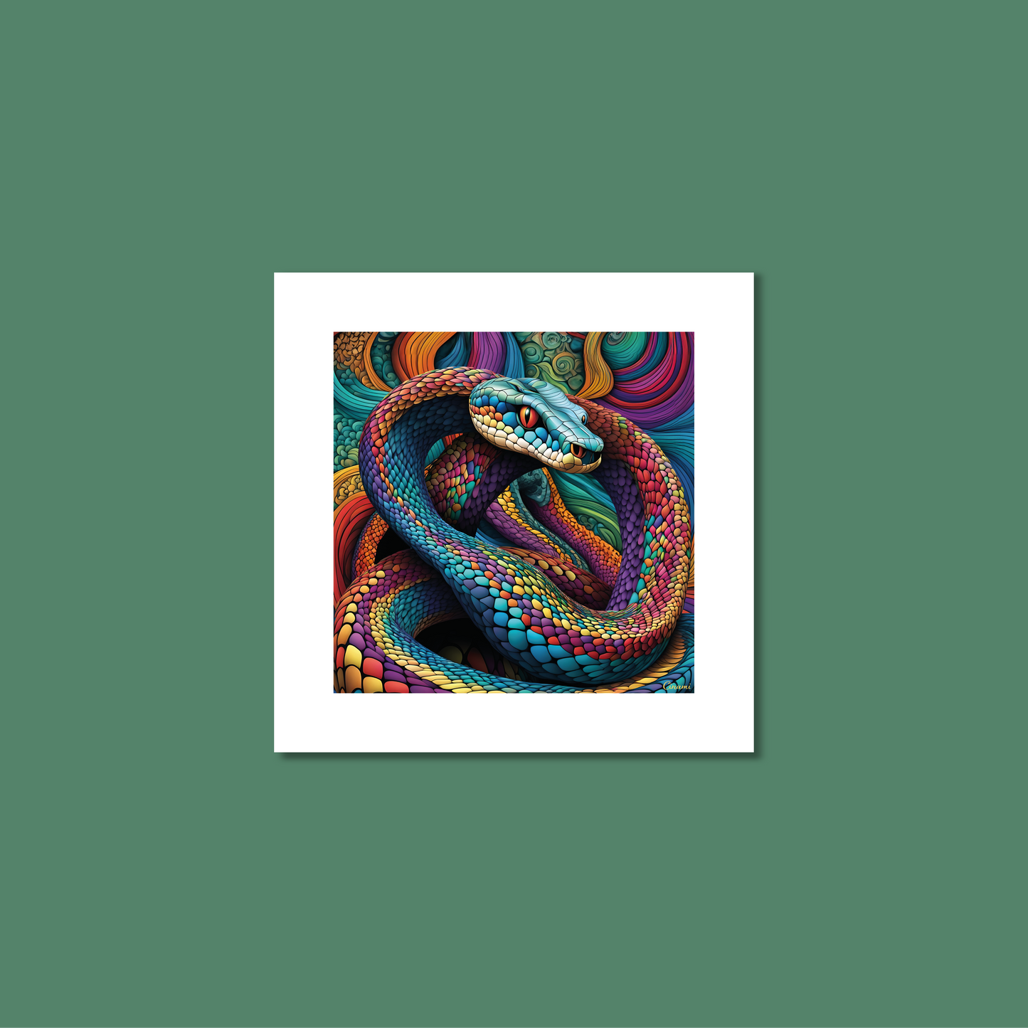 ABSTRACT COBRA **UNFRAMED ART PRINT**
