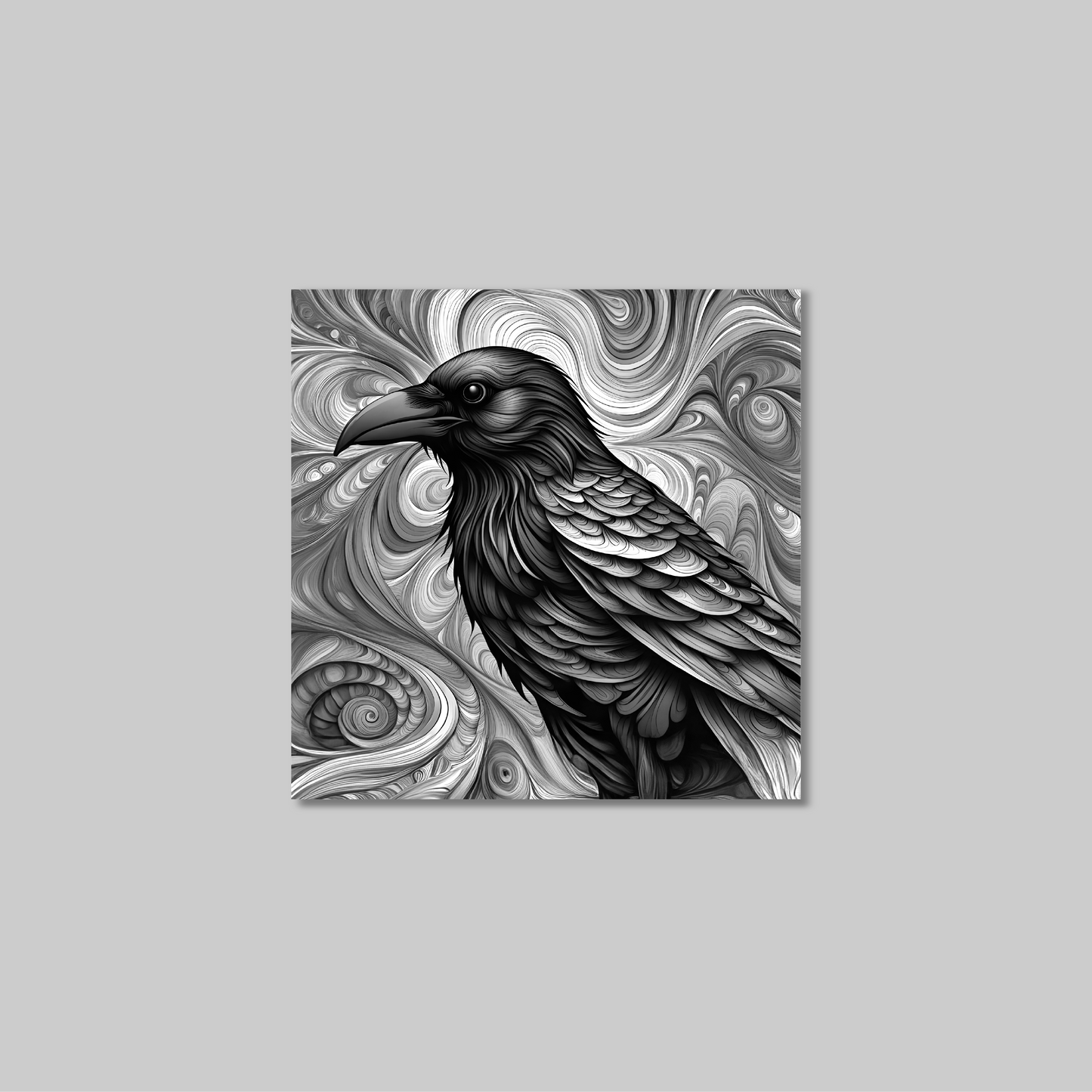 ABSTRACT CROW **UNFRAMED ART PRINT**