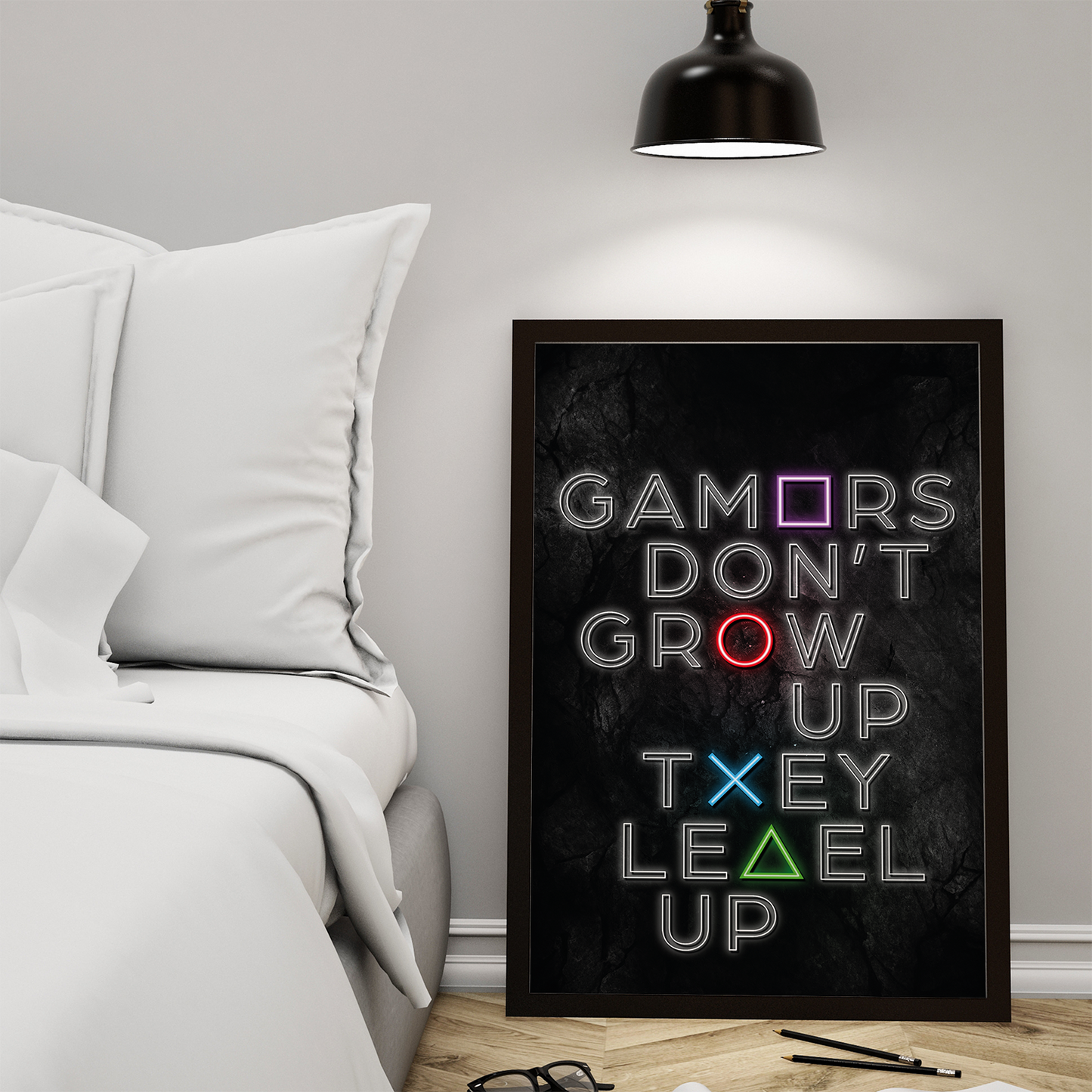 GAMERS LEVEL UP **UNFRAMED POSTER**