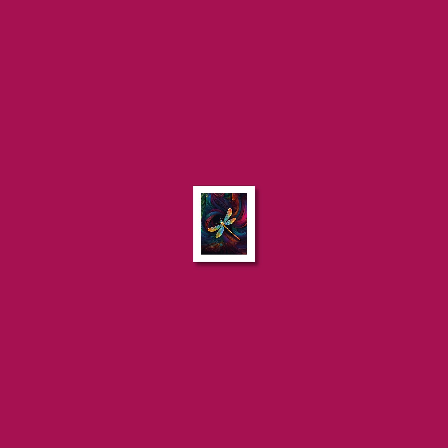 ABSTRACT DRAGONFLY **UNFRAMED ART PRINT**