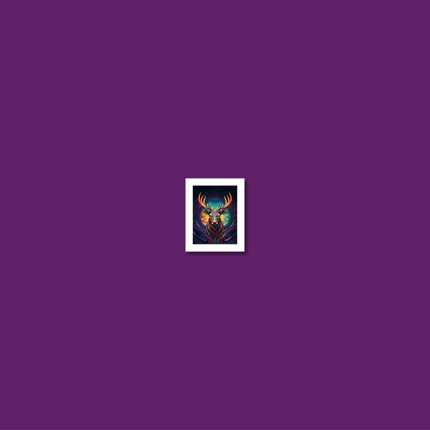 ABSTRACT STAG **UNFRAMED ART PRINT**