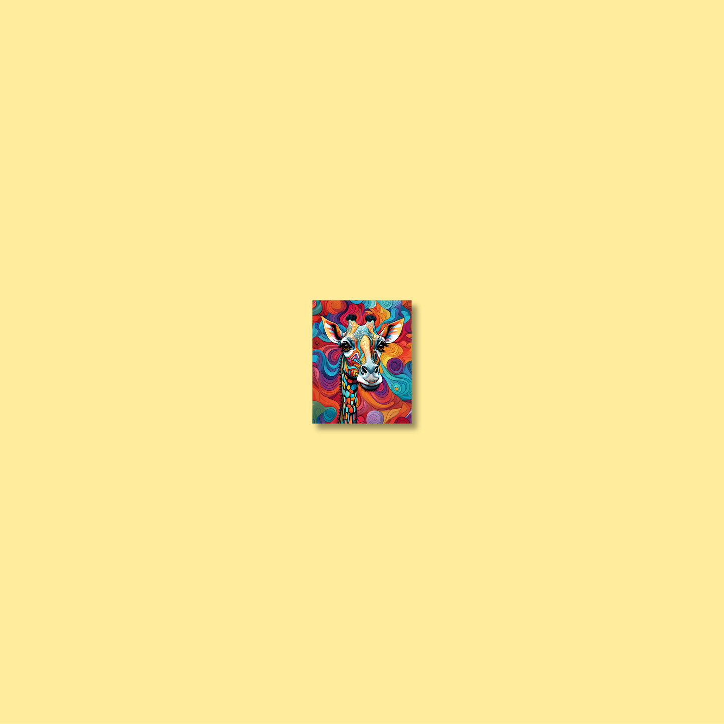 ABSTRACT GIRAFFE **UNFRAMED ART PRINT**