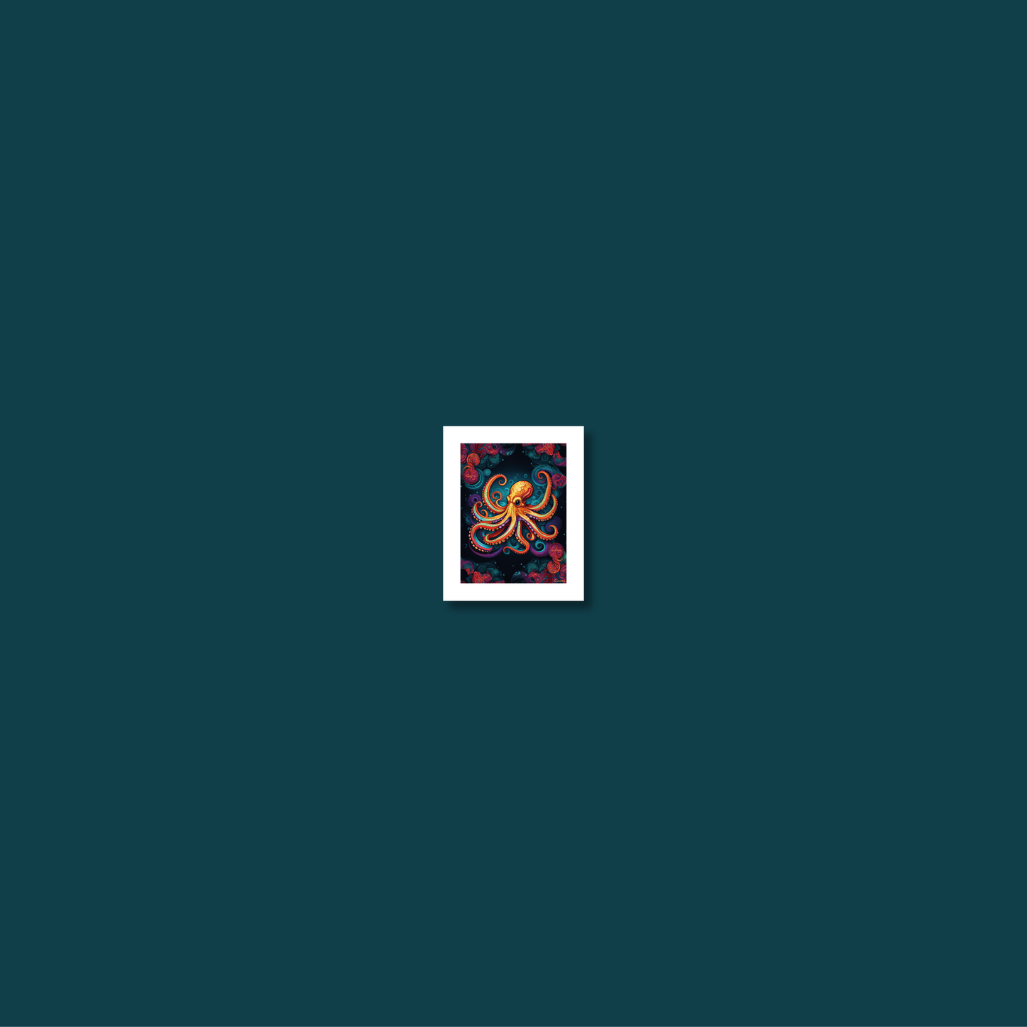 ABSTRACT OCTOPUS **UNFRAMED ART PRINT**