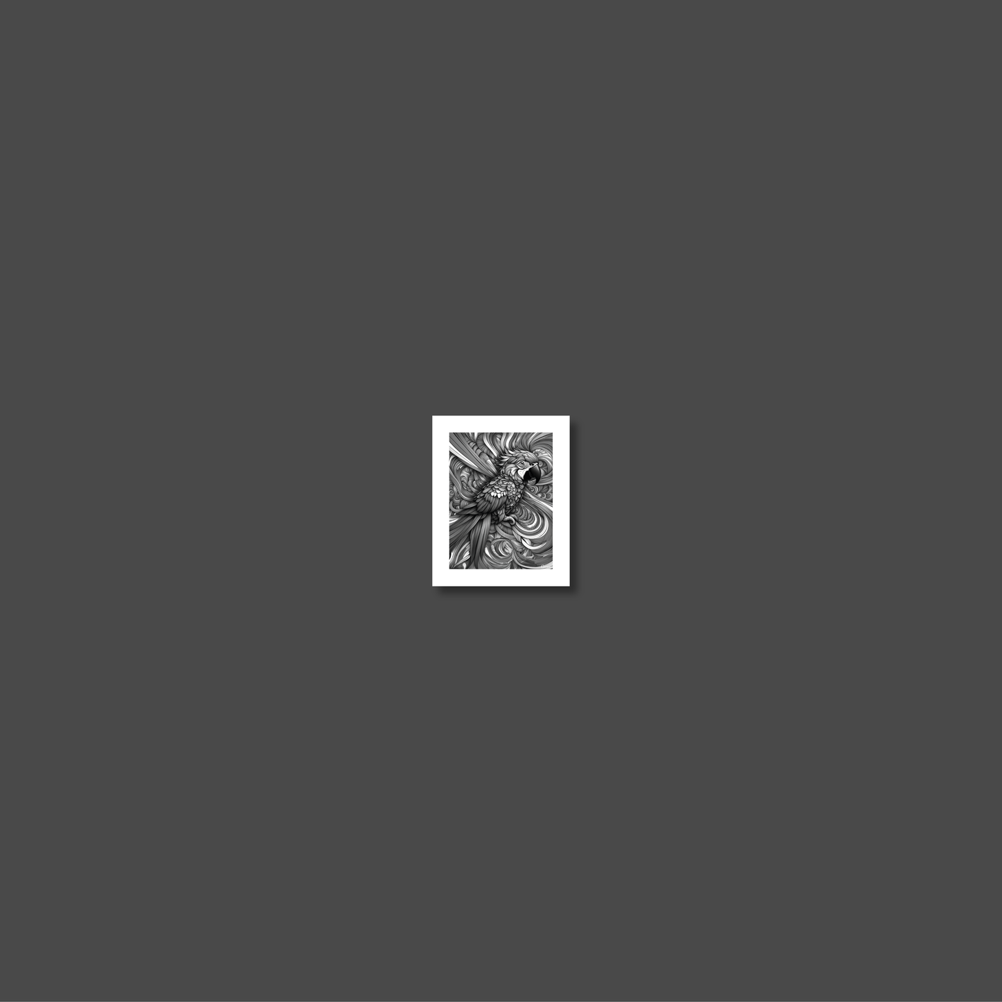 ABSTRACT PARROT **UNFRAMED ART PRINT**
