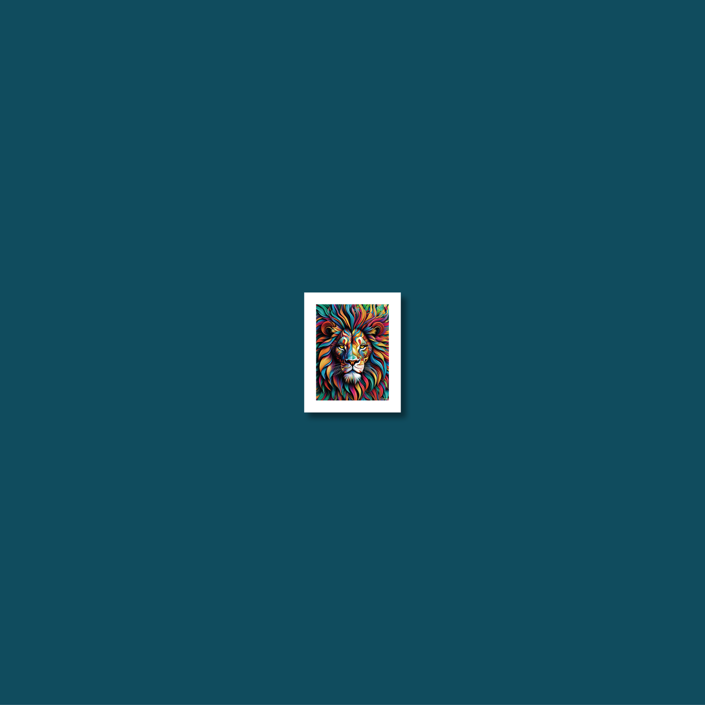 ABSTRACT LION **UNFRAMED ART PRINT**