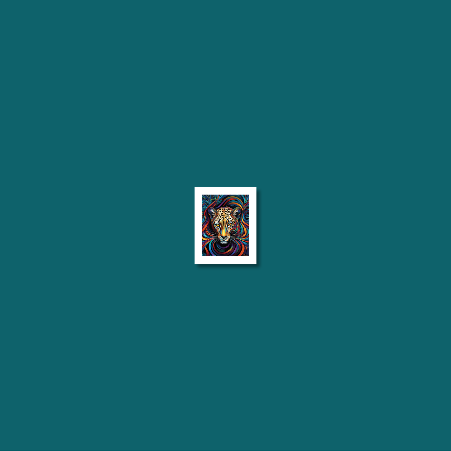 ABSTRACT LEOPARD **UNFRAMED ART PRINT**