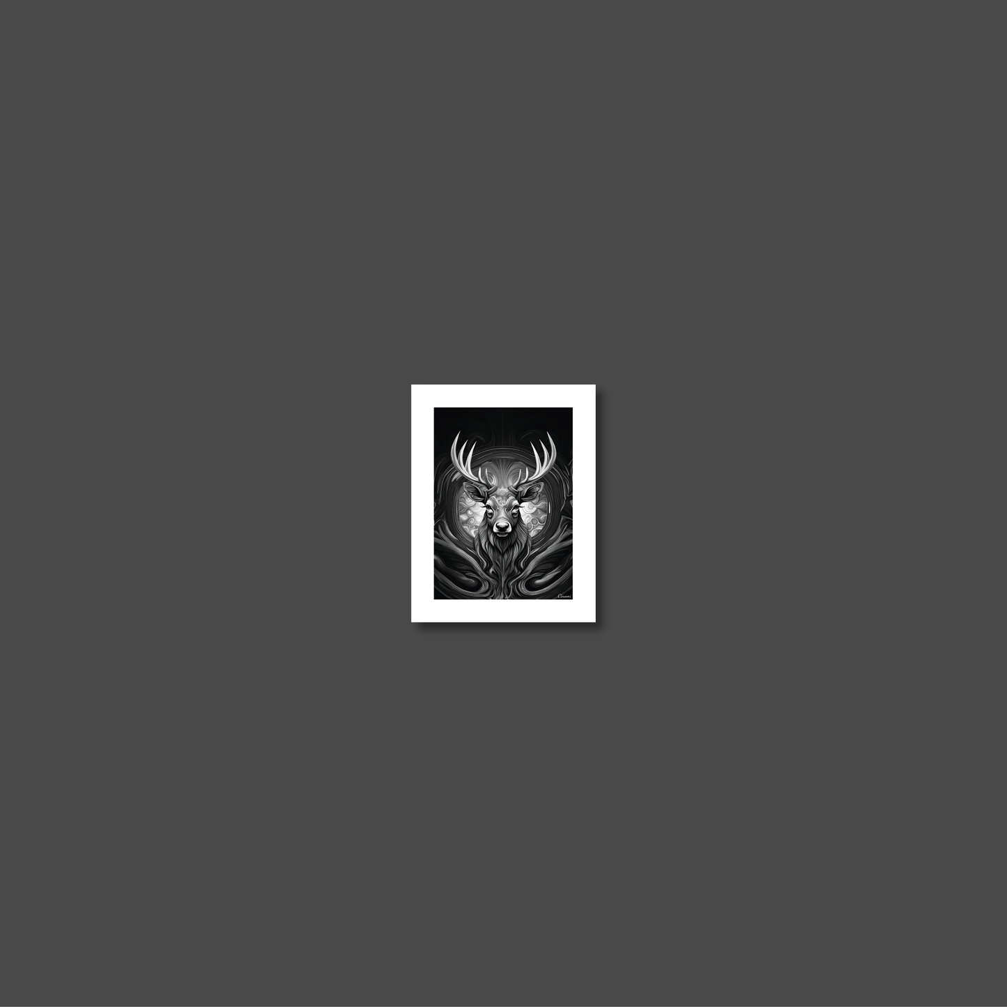 ABSTRACT STAG **UNFRAMED ART PRINT**