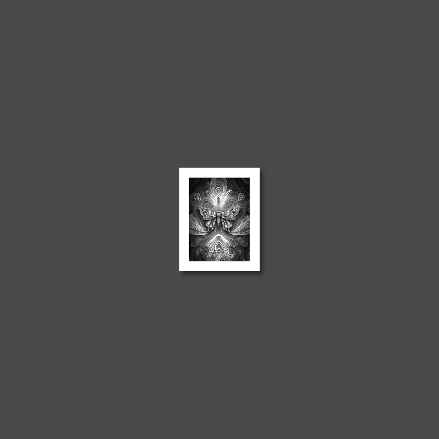 ABSTRACT BUTTERFLY **UNFRAMED ART PRINT**