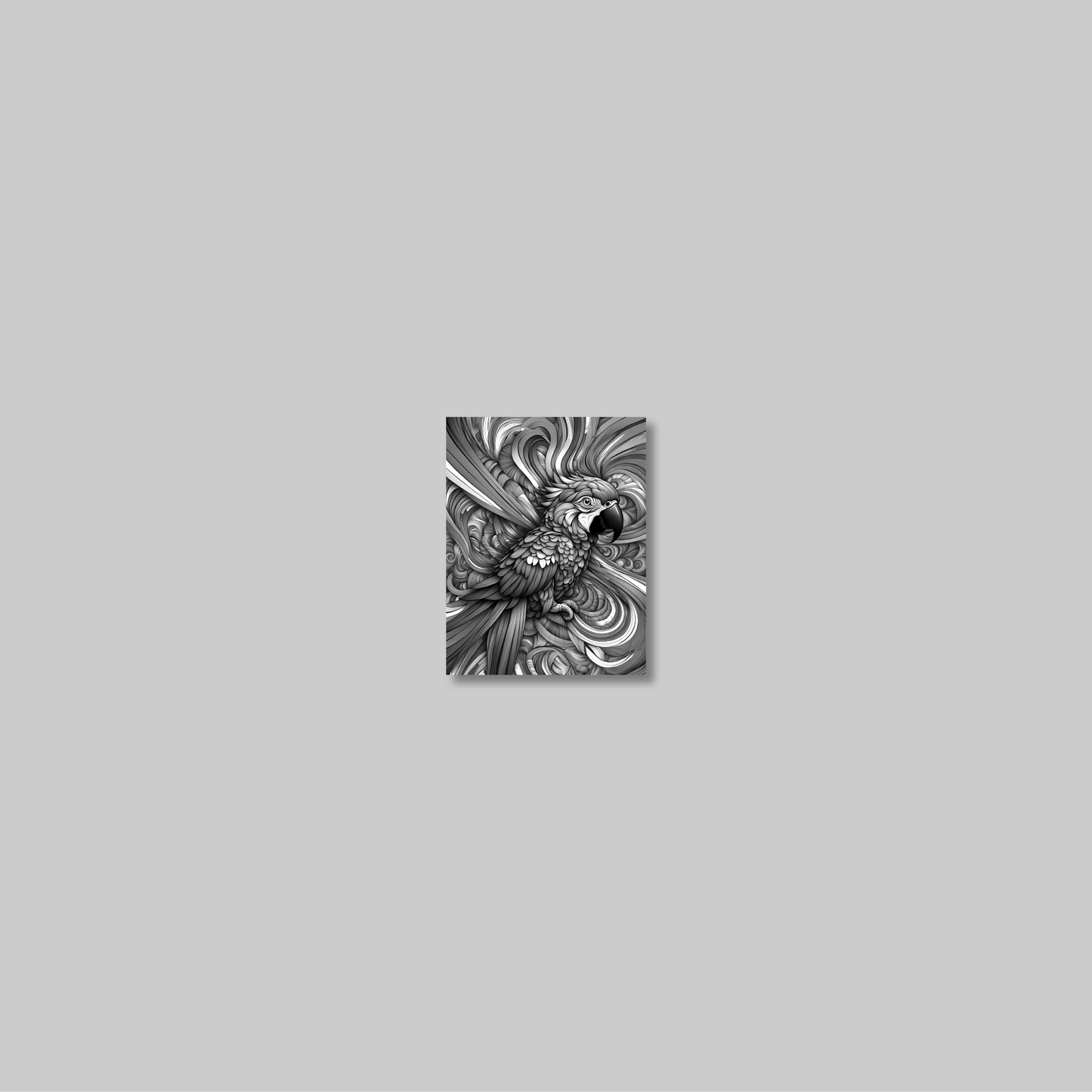 ABSTRACT PARROT **UNFRAMED ART PRINT**