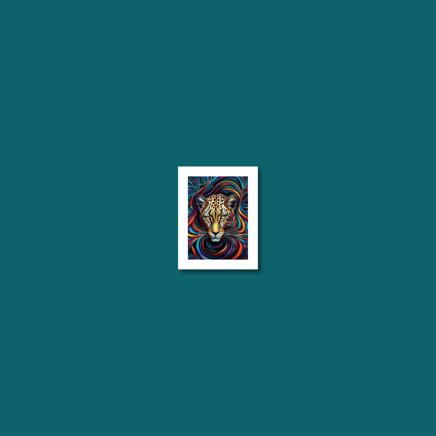 ABSTRACT LEOPARD **UNFRAMED ART PRINT**