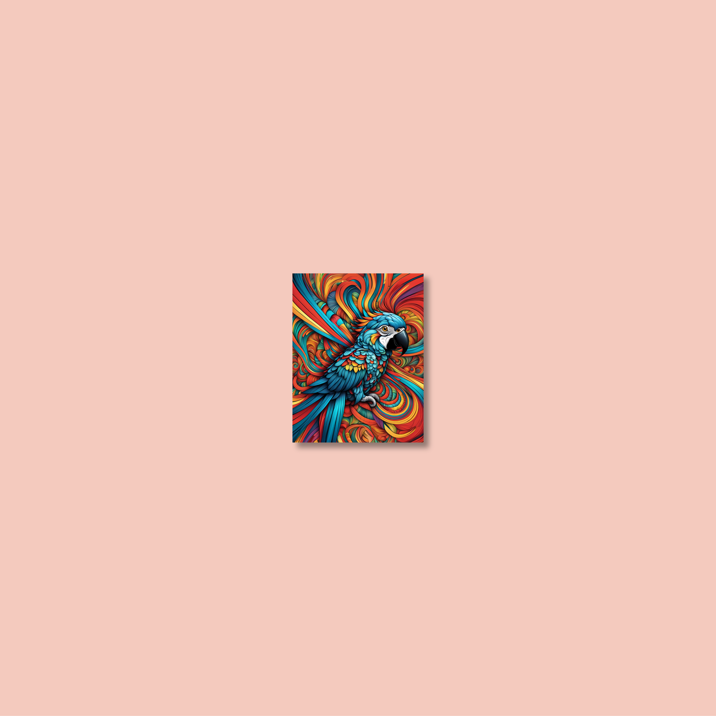 ABSTRACT PARROT **UNFRAMED ART PRINT**