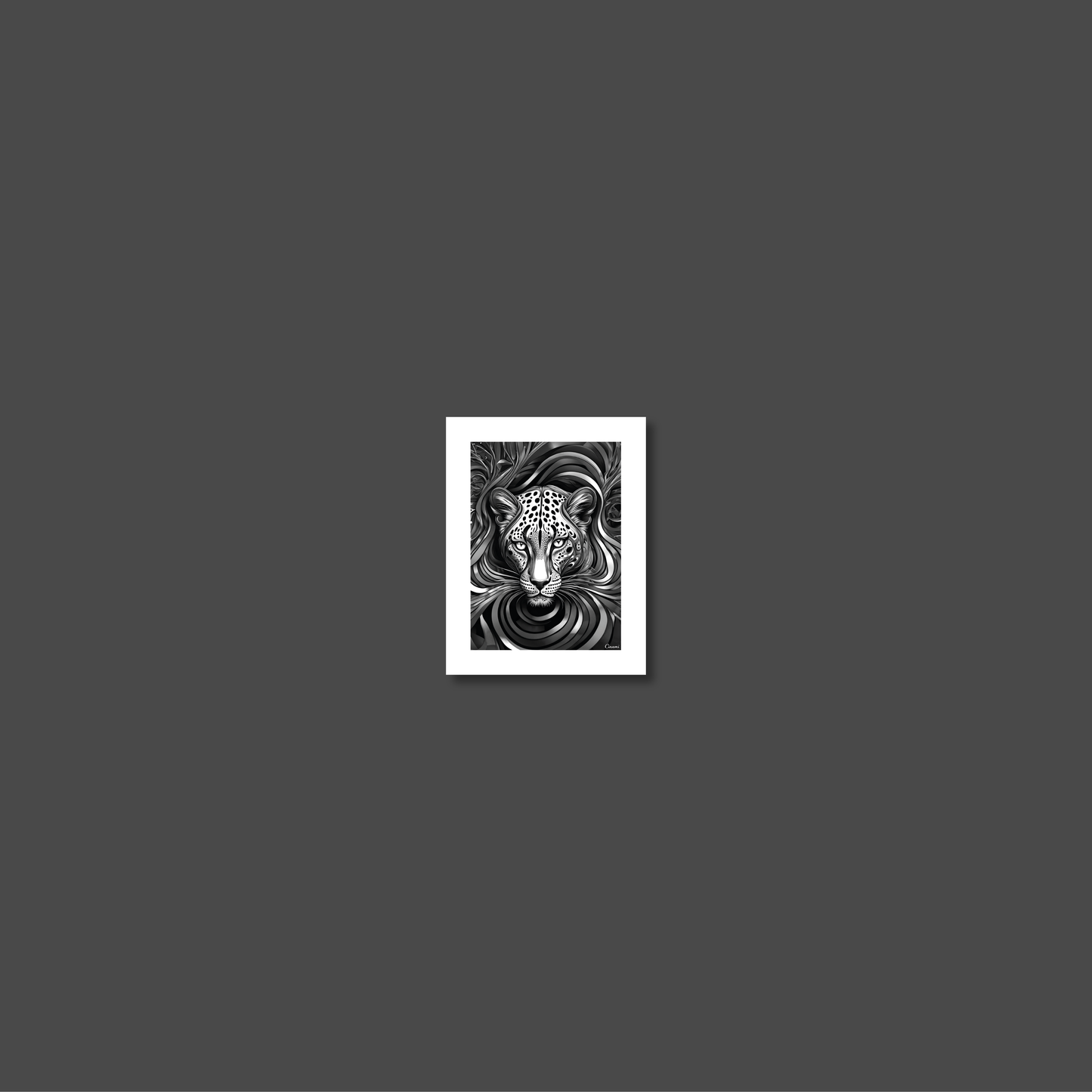 ABSTRACT LEOPARD **UNFRAMED ART PRINT**