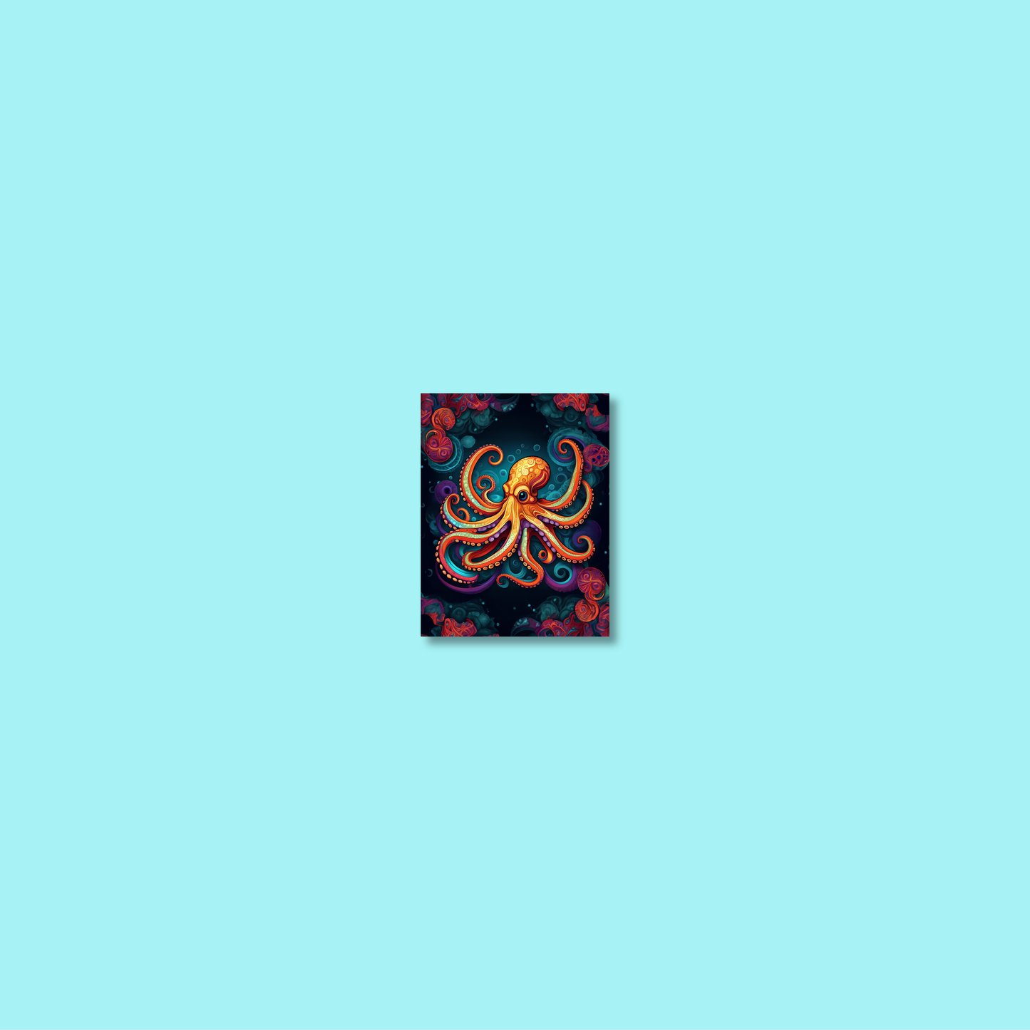 ABSTRACT OCTOPUS **UNFRAMED ART PRINT**